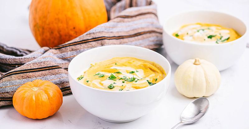 چهار روش پخت سوپ کدو حلوایی خوشمزه مقوی برای سرما خوردگی